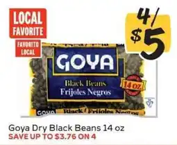 Winn Dixie Goya Dry Black Beans 14 oz offer