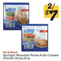 Winn Dixie Springer Mountain Farms Fully Cooked Chicken Strips 8 oz offer