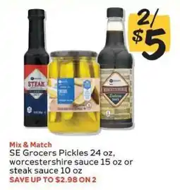 Winn Dixie SE Grocers Pickles, Worcestershire Sauce, or Steak Sauce offer