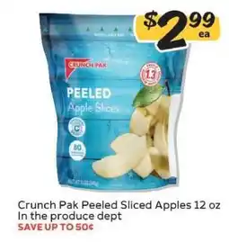 Winn Dixie Crunch Pak Peeled Sliced Apples offer