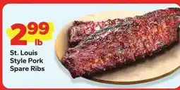 Save a Lot St. Louis Style Pork Spare Ribs offer