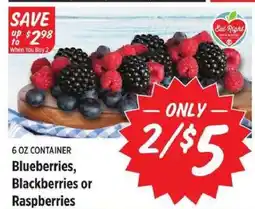Rouses Blueberries, Blackberries or Raspberries offer