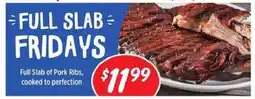 Rouses Full Slab Fridays offer
