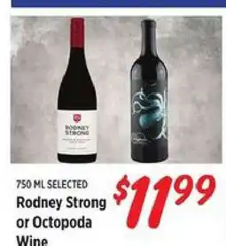 Rouses Rodney Strong or Octopoda Wine offer