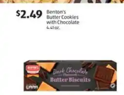 Aldi Benton's Butter Cookies with Chocolate offer