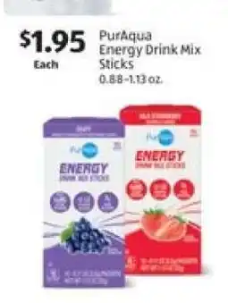Aldi PurAqua Energy Drink Mix Sticks offer