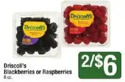 Shaw's Driscoll's Blackberries or Raspberries offer
