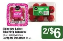Shaw's Signature Select Snacking Tomatoes offer