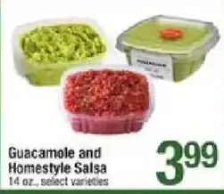 Shaw's Guacamole and Homestyle Salsa offer