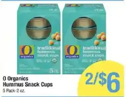 Shaw's O Organics Hummus Snack Cups offer