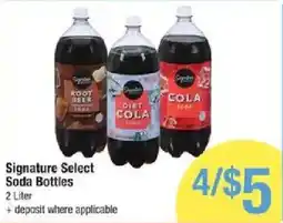 Shaw's Signature Select Soda Bottles offer