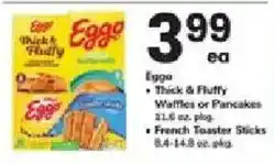 ACME Eggo Thick & Fluffy Waffles or Pancakes offer
