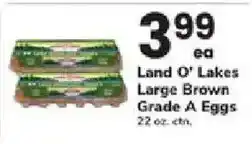 ACME Land O' Lakes Large Brown Grade A Eggs offer