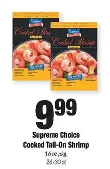 Sentry Supreme Choice Cooked Tail-On Shrimp offer