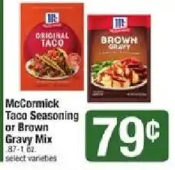 Shaw's McCormick Taco Seasoning or Brown Gravy Mix offer