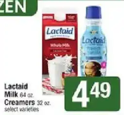 Shaw's Lactaid Milk offer