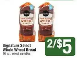 Shaw's Signature Select Whole Wheat Bread offer