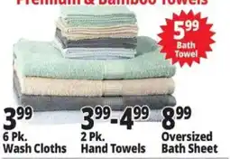 Ocean State Job Lot Premium & Bamboo Towels offer