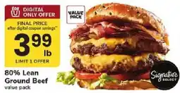 ACME Signature Select 80% Lean Ground Beef offer