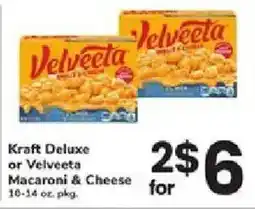 ACME Kraft Deluxe or Velveeta Macaroni & Cheese offer
