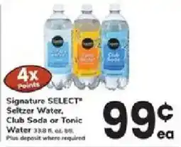 ACME Signature Select Seltzer Water, Club Soda or Tonic Water offer