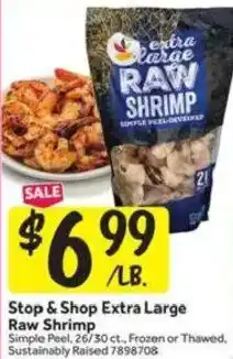 Stop&Shop Stop & Shop Extra Large Raw Shrimp offer