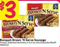 Stop&Shop Banquet Brown 'N Serve Sausage offer