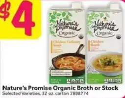 Stop&Shop Nature's Promise Organic Broth or Stock offer