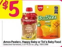 Stop&Shop Amos Peelerz, Happy Baby or Tot's Baby Food offer