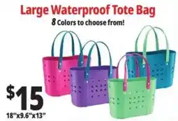 Ocean State Job Lot Large Waterproof Tote Bag offer