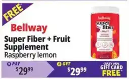 Ocean State Job Lot Bellway super fiber + fruit supplement offer