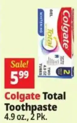 Ocean State Job Lot Colgate Total Toothpaste offer