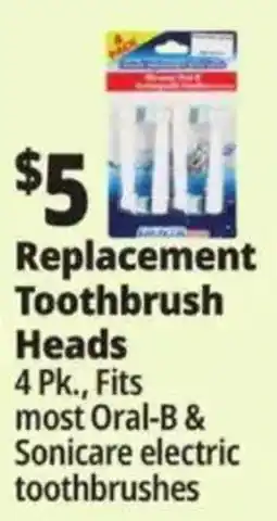 Ocean State Job Lot Replacement Toothbrush Heads offer