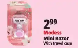 Ocean State Job Lot Modess Mini Razor offer