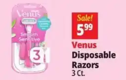 Ocean State Job Lot Venus Disposable Razors offer