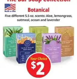 Ocean State Job Lot The Bar Soap Collection Botanical offer