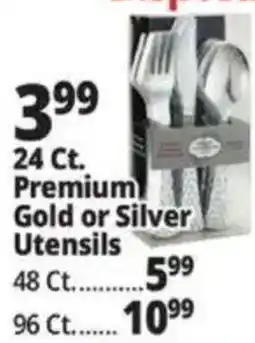 Ocean State Job Lot Premium Gold or Silver Utensils offer