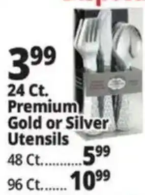 Ocean State Job Lot Premium Gold or Silver Utensils offer