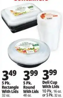 Ocean State Job Lot Deli Cup With Lids offer