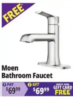 Ocean State Job Lot Moen bathroom faucet offer