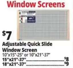 Ocean State Job Lot Adjustable Quick Slide Window Screen offer