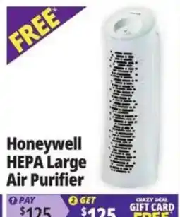 Ocean State Job Lot Honeywell hepa large air purifier offer
