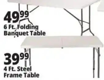 Ocean State Job Lot 6 Ft. Folding Banquet Table offer