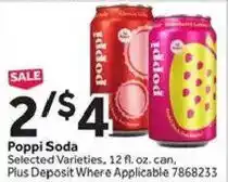 Stop&Shop Poppi Soda offer