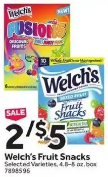 Stop&Shop Welch's Fruit Snacks offer