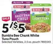 Stop&Shop Bumble Bee Chunk White Tuna Pouch offer