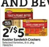 Stop&Shop Keebler Sandwich Crackers offer