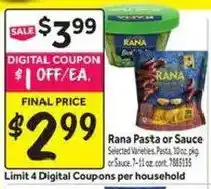 Stop&Shop Rana Pasta or Sauce offer