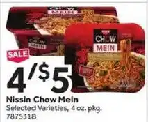 Stop&Shop Nissin chow mein offer