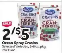Stop&Shop Ocean Spray Craisins offer